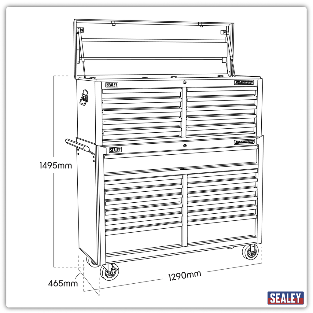 Superline PRO® Tool Chest Combination 23 Drawer