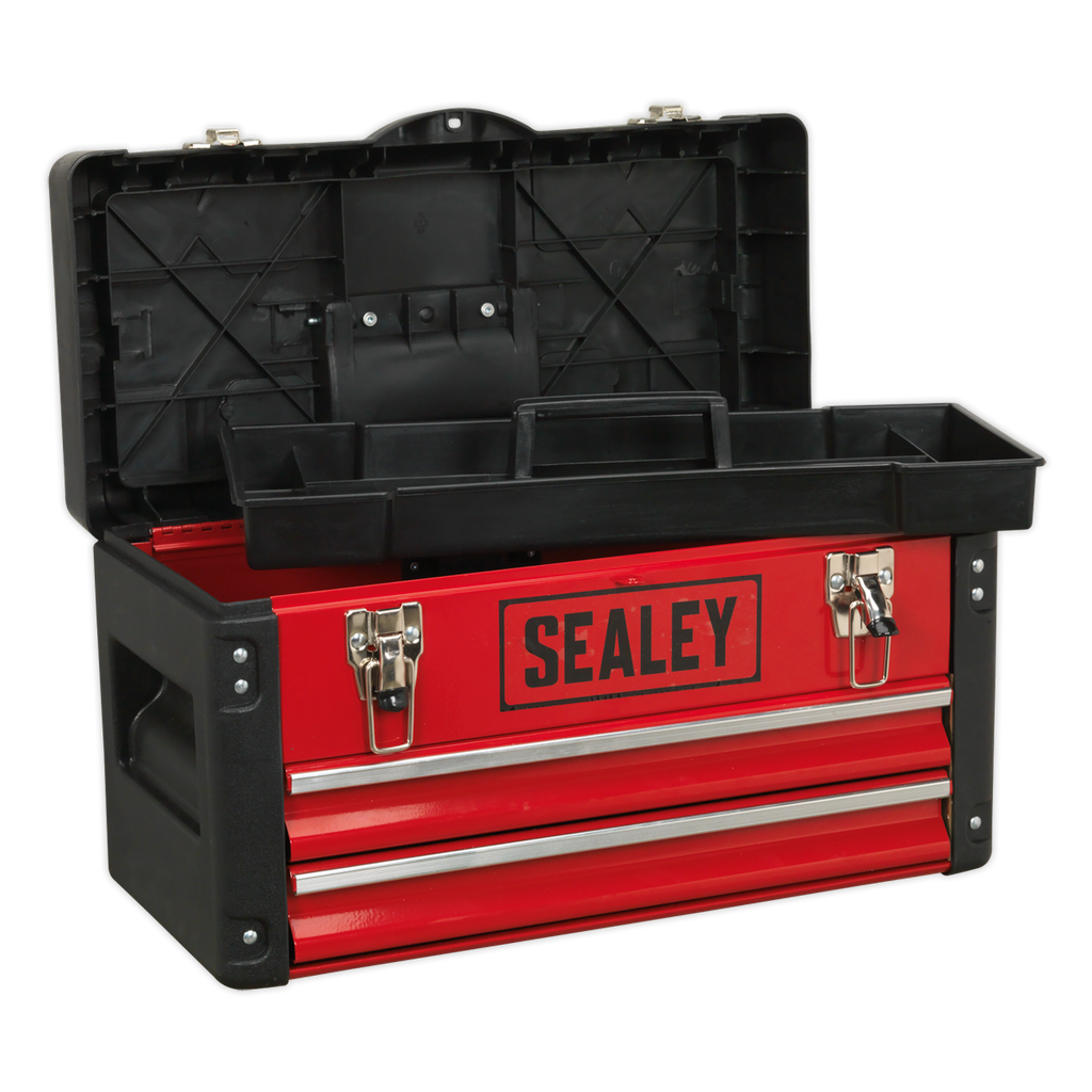 Toolbox with Tote Tray, 500mm, 2 Drawer (AP547)