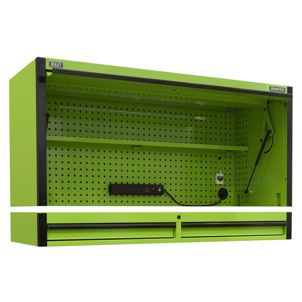 Superline PRO® Black Edition Top Hutch & 2 Drawer Riser 1549mm