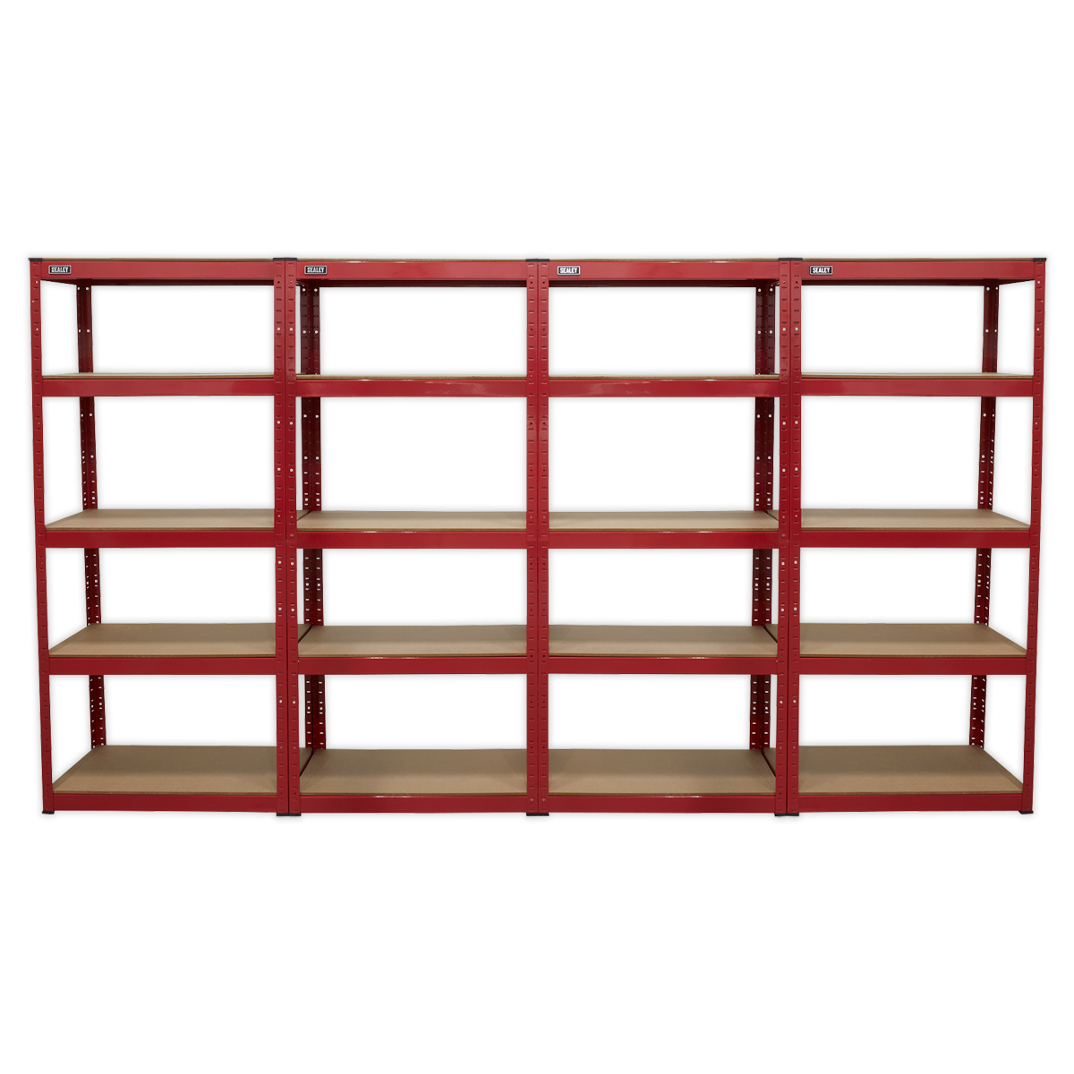 Racking Unit with 5 Shelves 150kg Capacity Per Level - Set of 4
