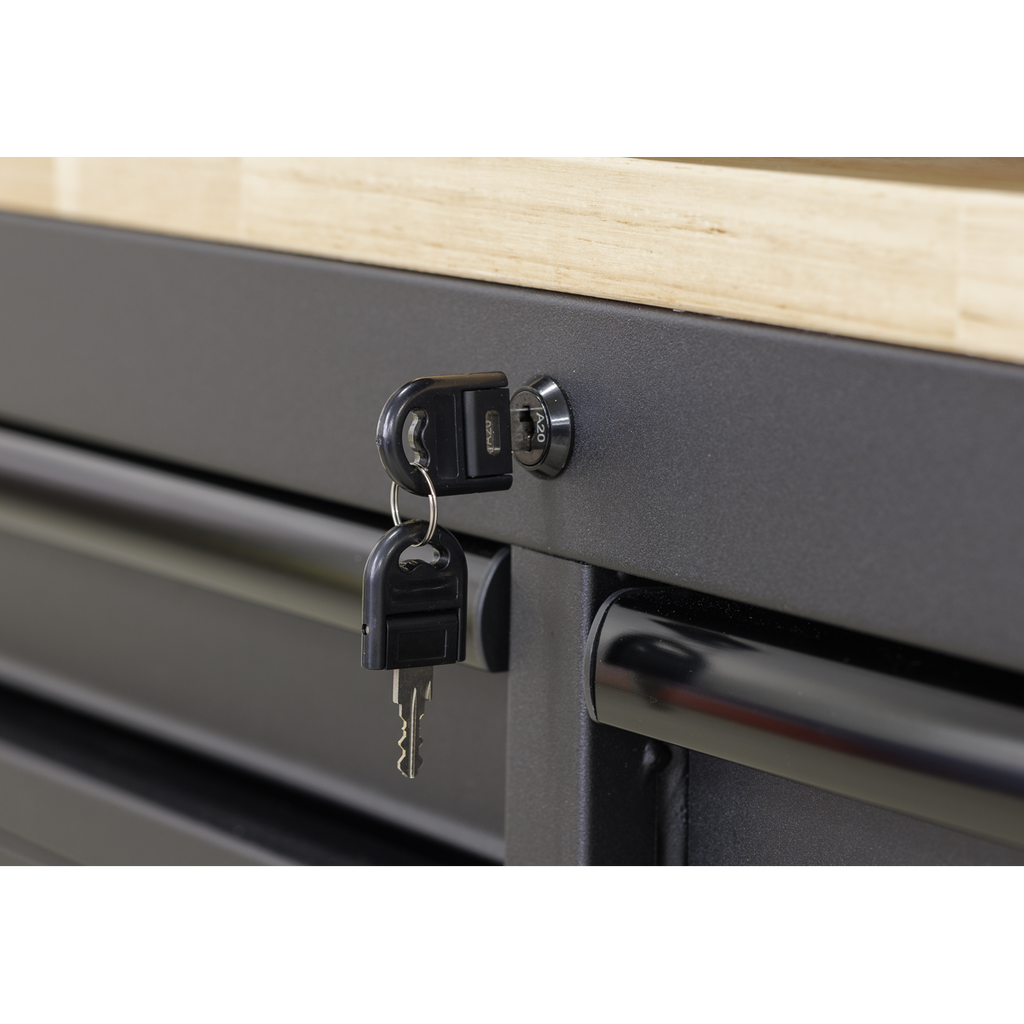 Superline PRO® Black Edition Top Hutch & 2 Drawer Riser 1549mm