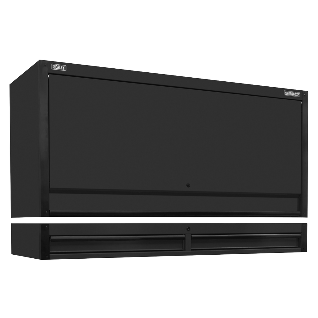 Superline PRO® Black Edition Top Hutch & 2 Drawer Riser 1549mm