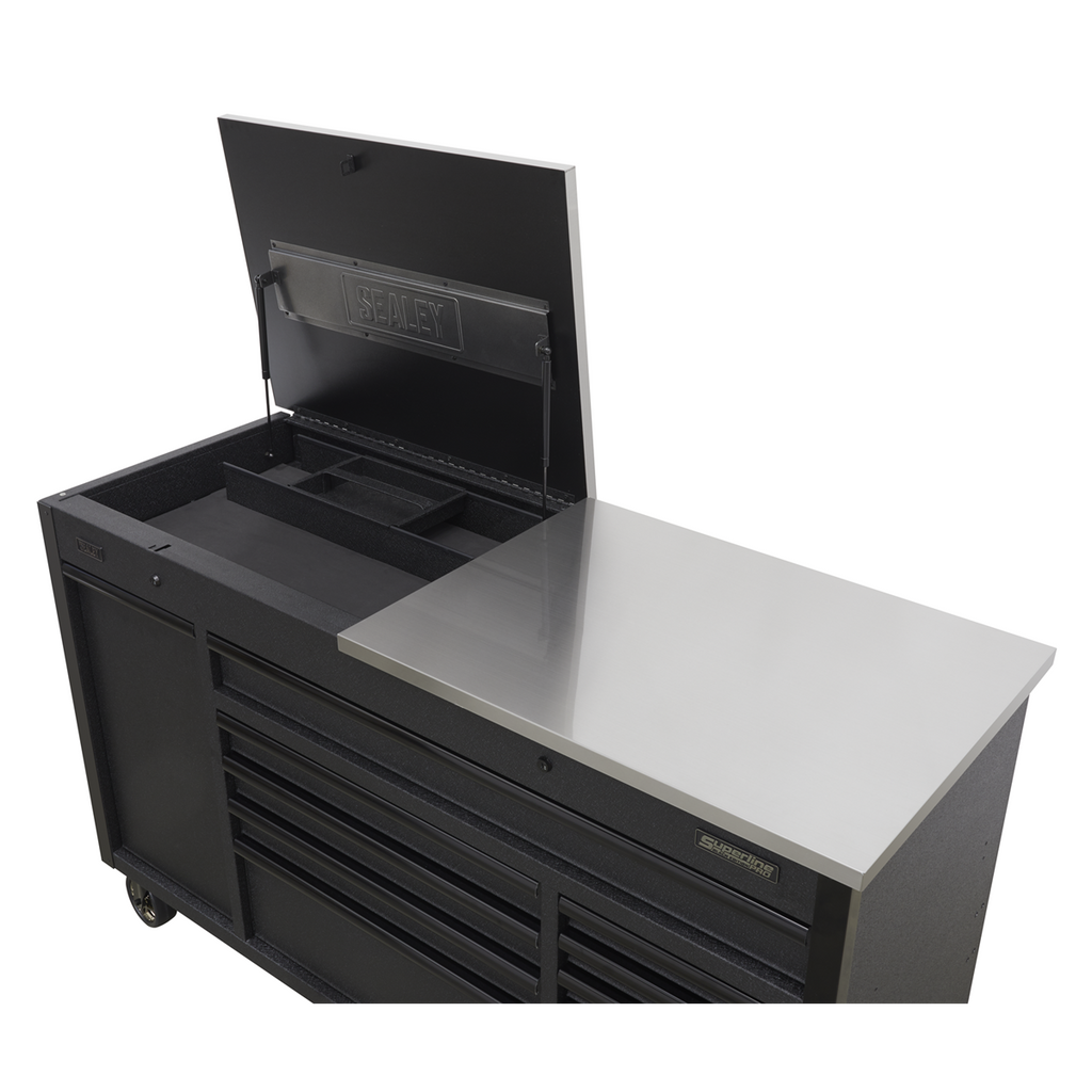 Superline PRO® Mobile Tool Cabinet with Power Tool Charging Drawer 1600mm
