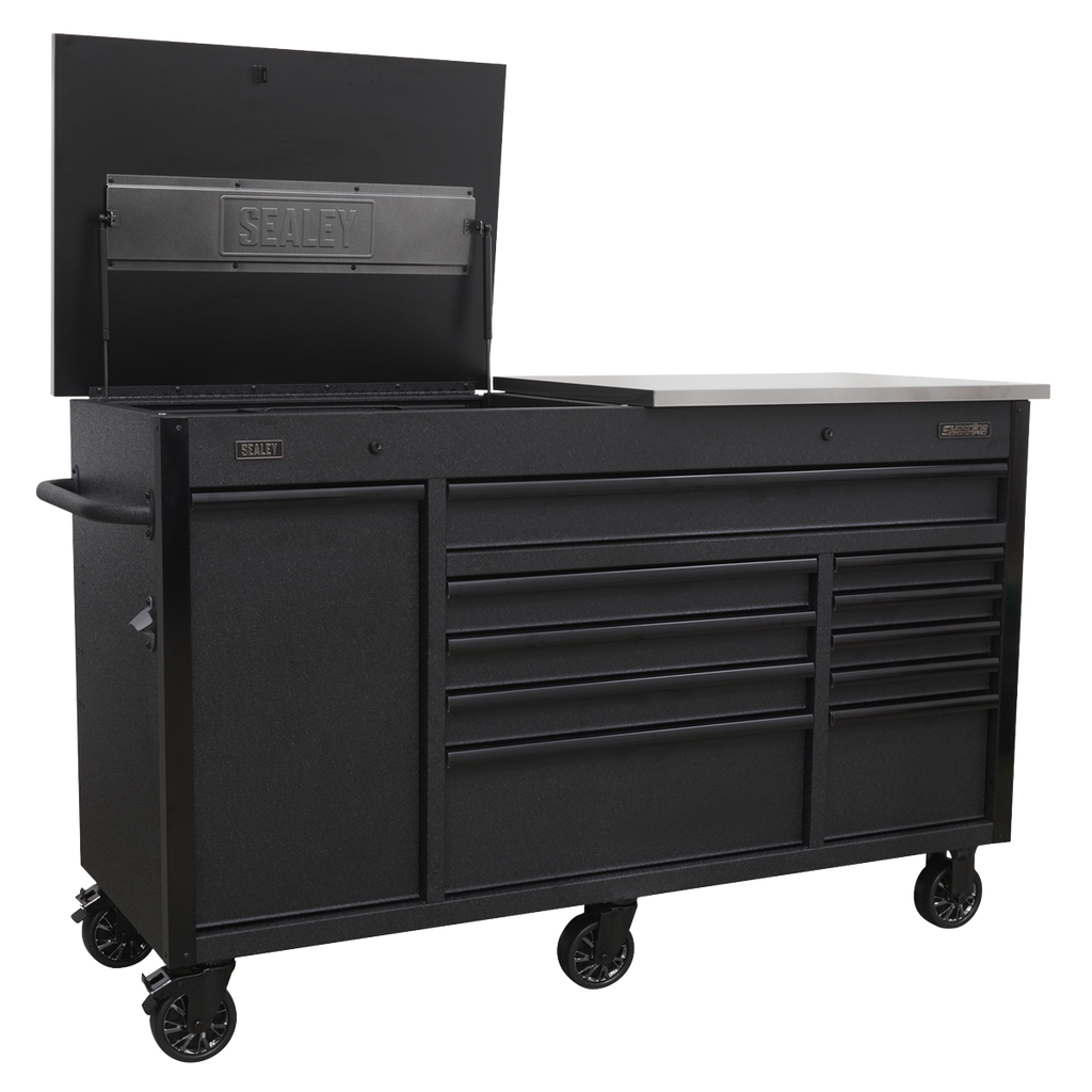 Superline PRO® Mobile Tool Cabinet with Power Tool Charging Drawer 1600mm
