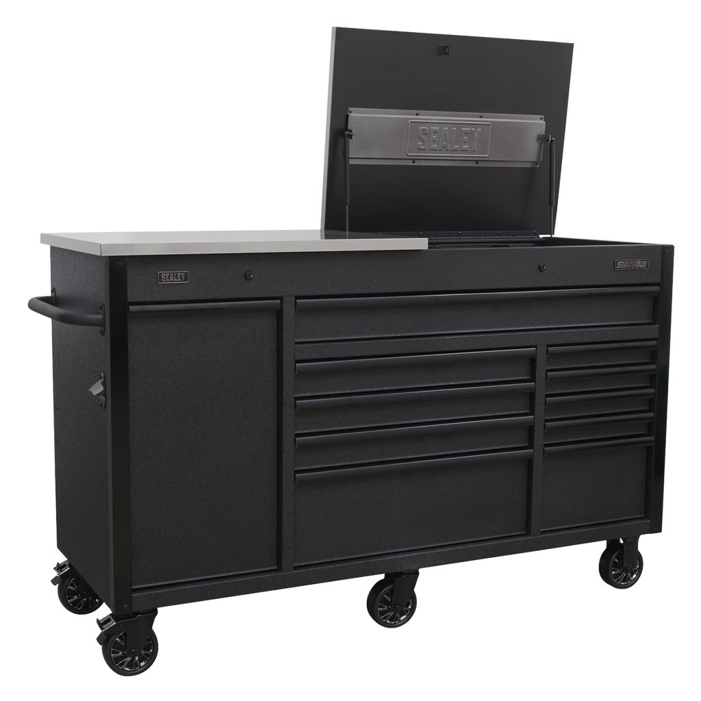 Superline PRO® Mobile Tool Cabinet with Power Tool Charging Drawer 1600mm