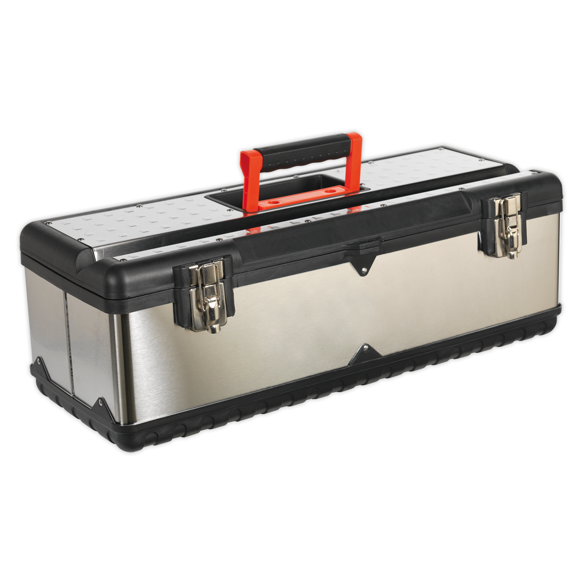 Stainless Steel Toolbox with Tote Tray 660mm