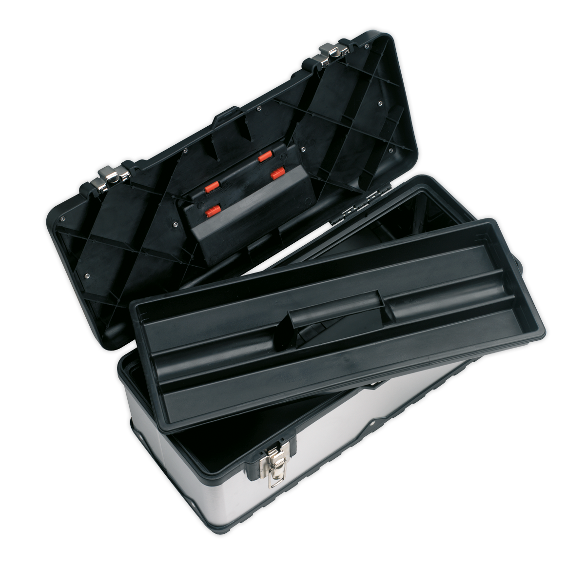 Stainless Steel Toolbox with Tote Tray 660mm