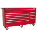 Superline PRO® Rollcab 12 Drawer - Red