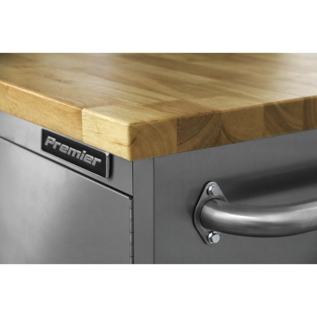 Premier™ Mobile Stainless Steel Tool Cabinet & Cupboard 10 Drawer