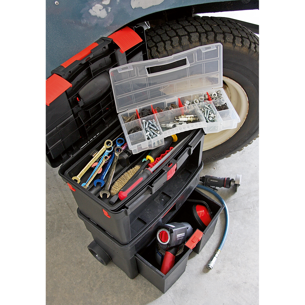 Mobile Toolbox with Tote Tray & Removable Assortment Box (AP850)