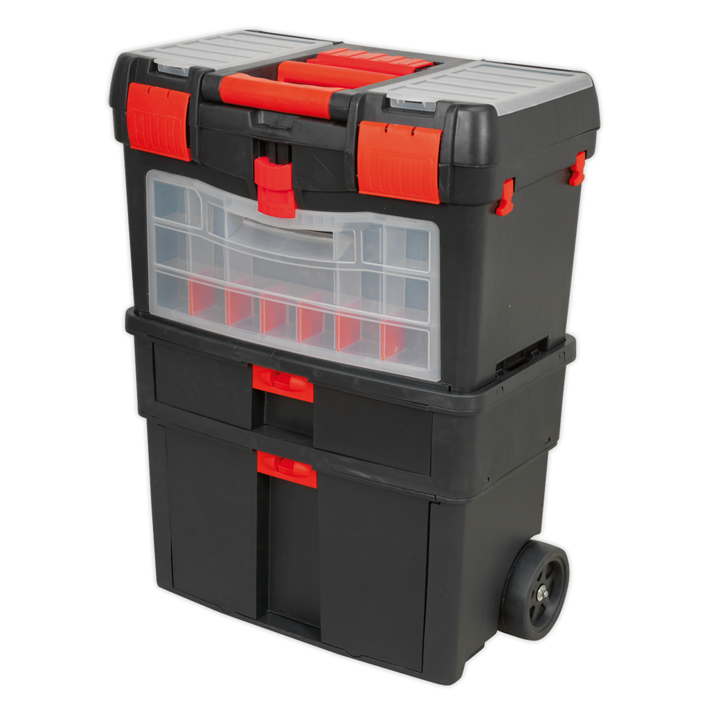 Mobile Toolbox with Tote Tray & Removable Assortment Box (AP850)