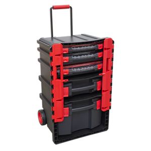 Professional Mobile Toolbox with 5 Removable Storage Cases