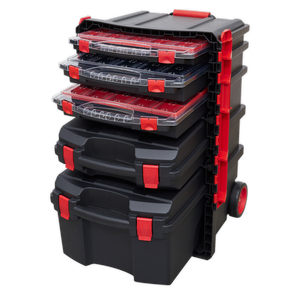 Professional Mobile Toolbox with 5 Removable Storage Cases