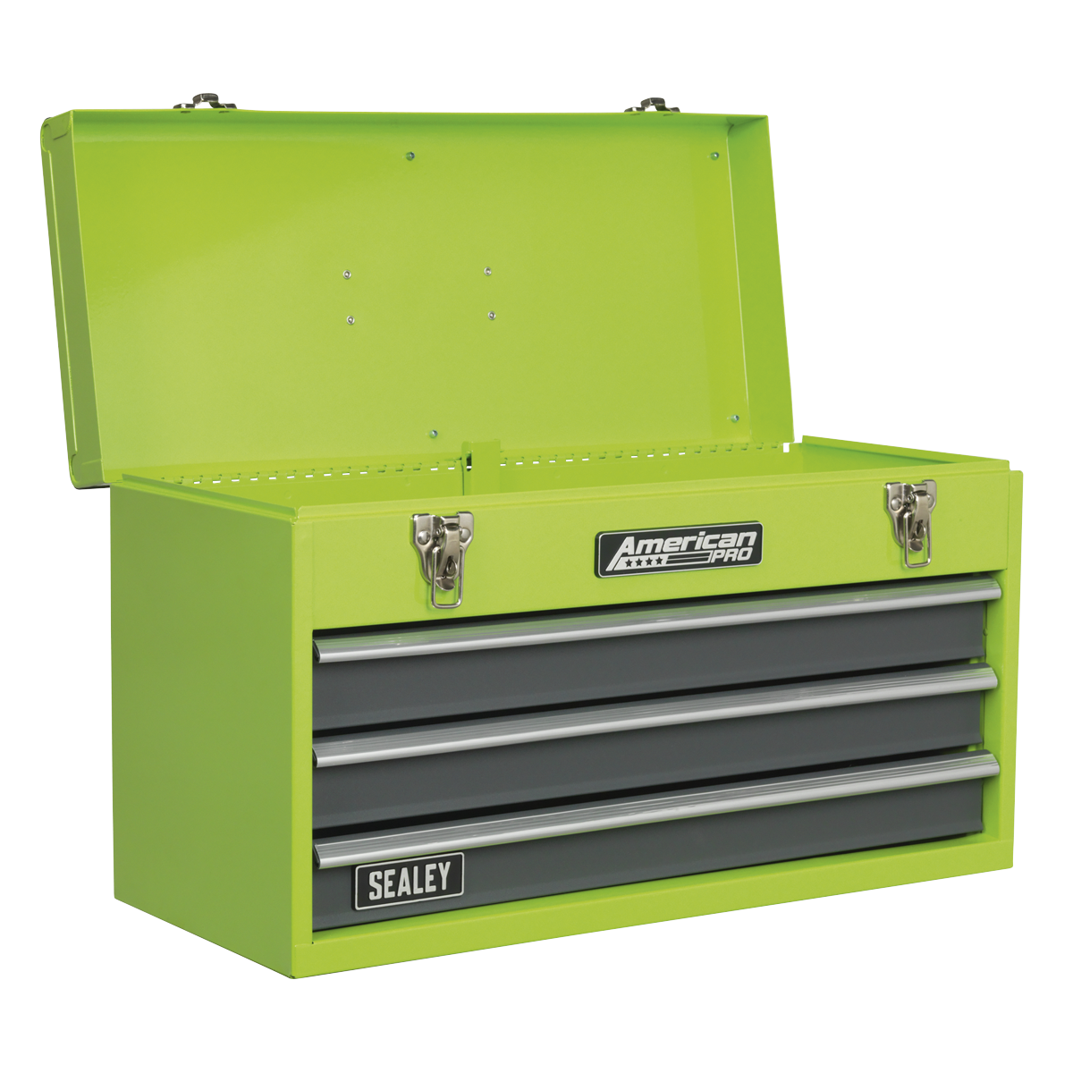American PRO® Tool Chest with Tool Kit, 3 Drawer, Green/Grey (AP9243BBHVCOM)