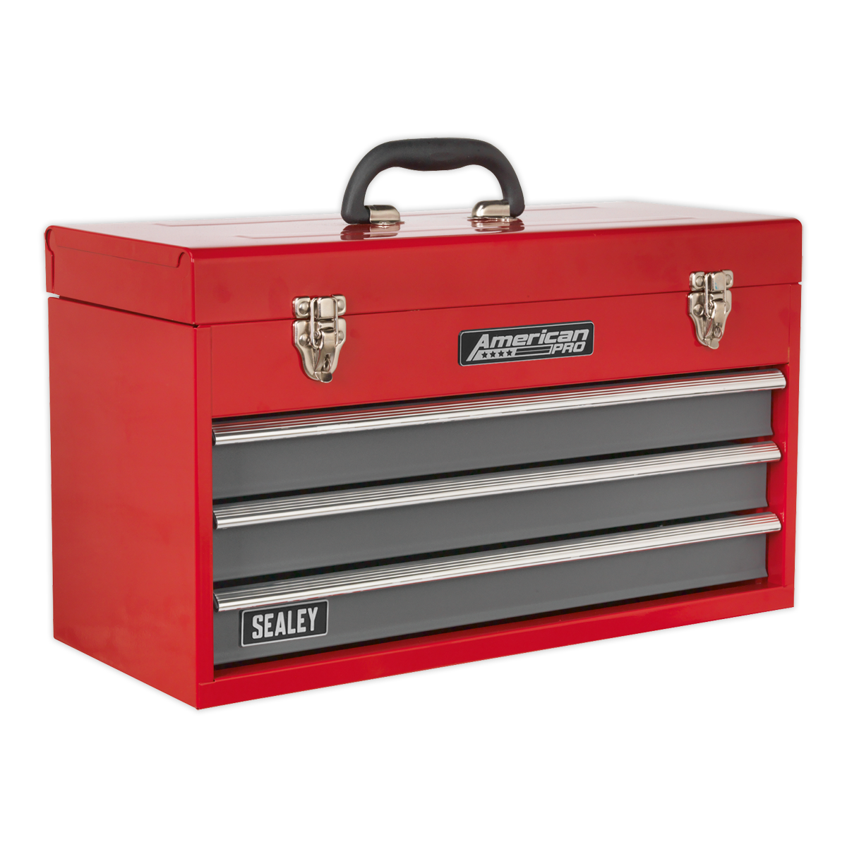 American PRO® Tool Chest, 3 Drawer, Red/Grey (AP9243BB)