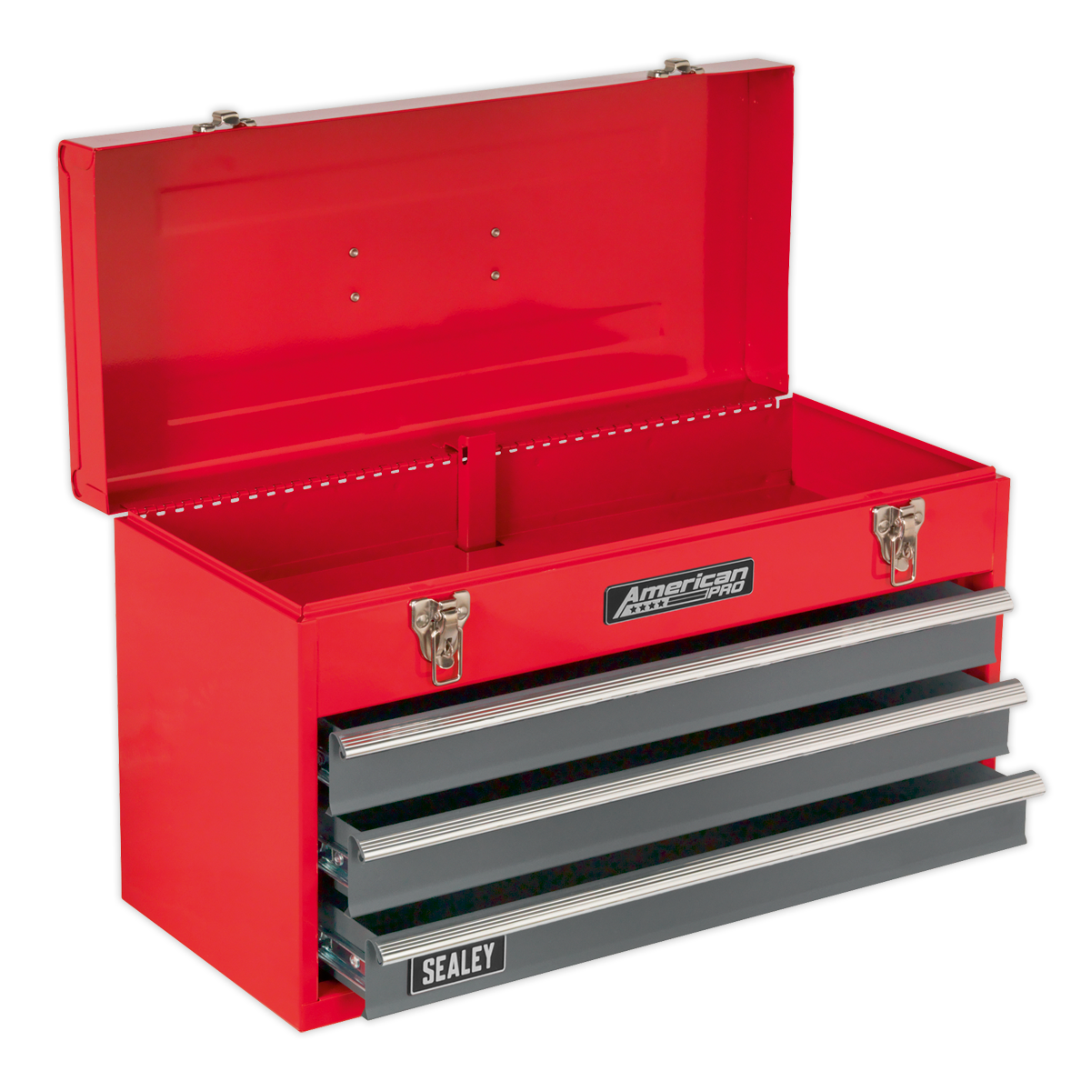 American PRO® Tool Chest, 3 Drawer, Red/Grey (AP9243BB)