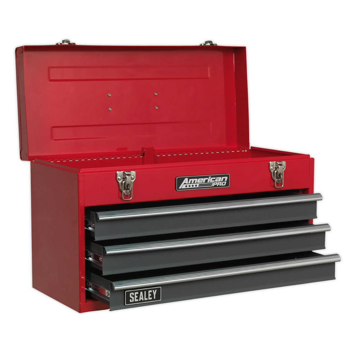 American PRO® Tool Chest, 3 Drawer, Red/Grey (AP9243BB)