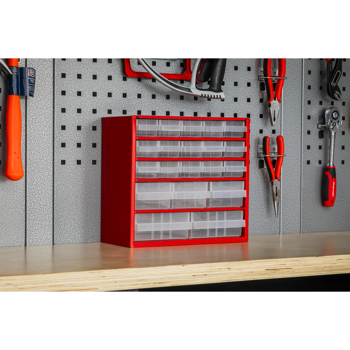 Cabinet Box, 20 Drawer, Red (APDC20)