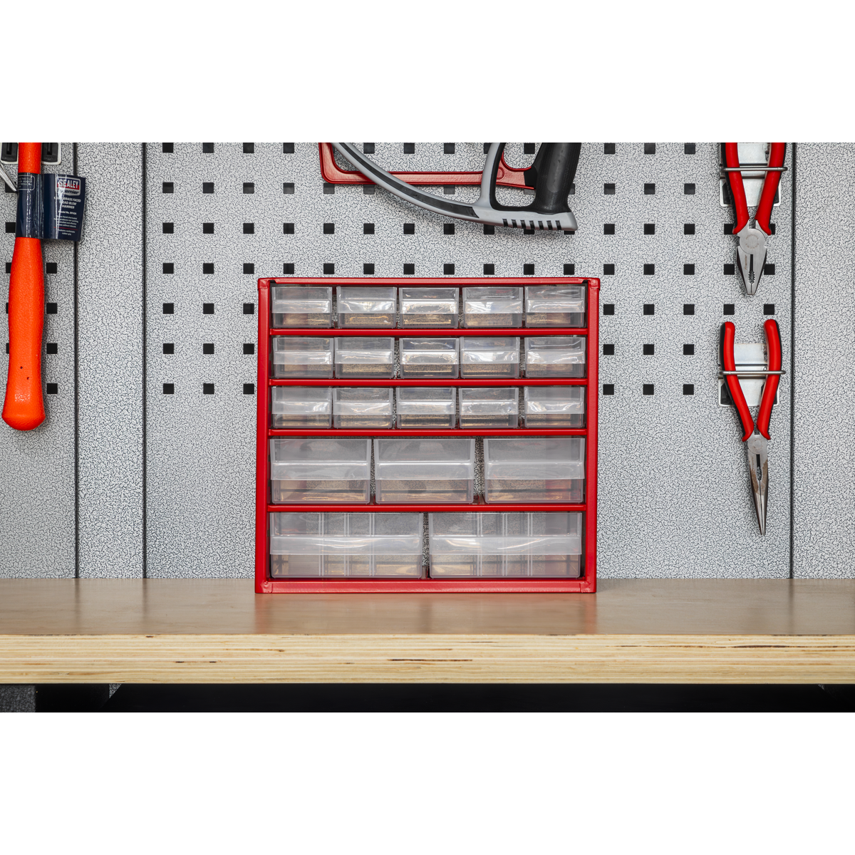 Cabinet Box, 20 Drawer, Red (APDC20)