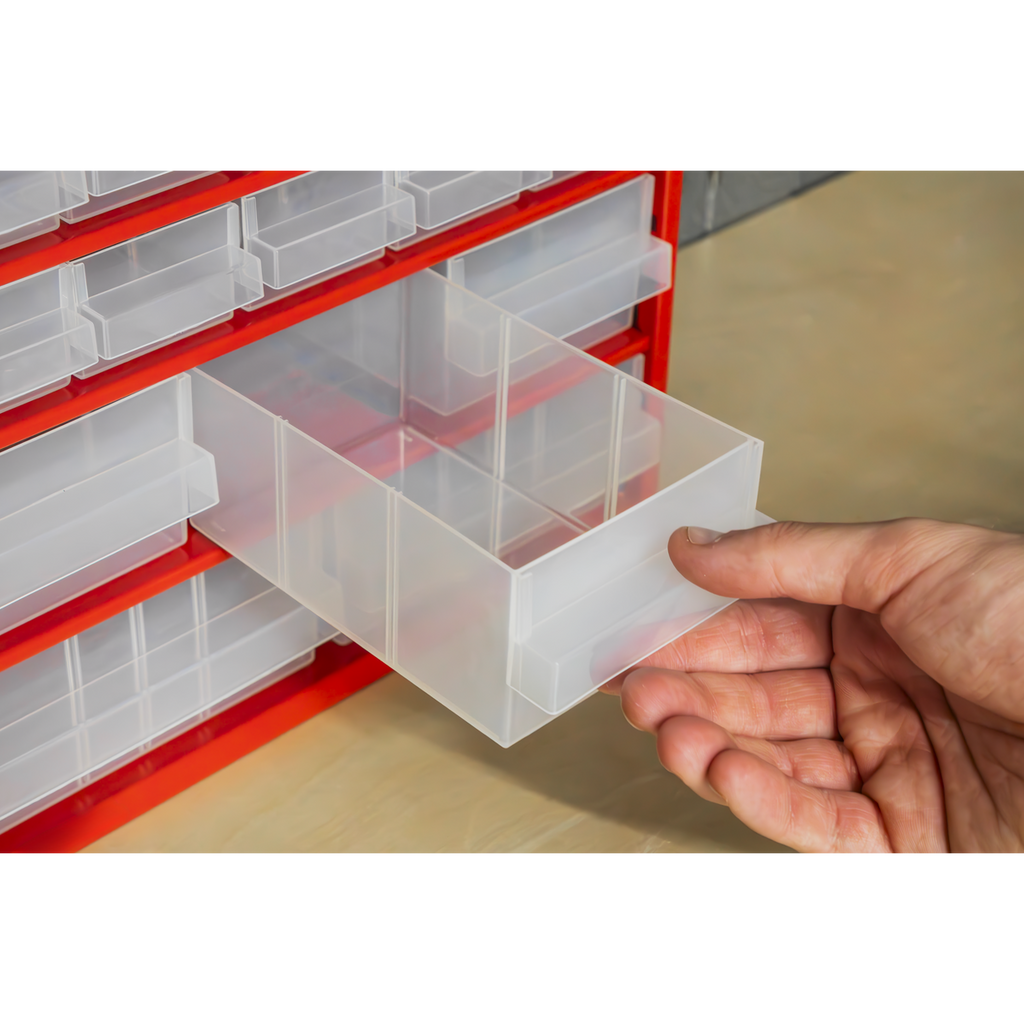 Cabinet Box, 20 Drawer, Red (APDC20)