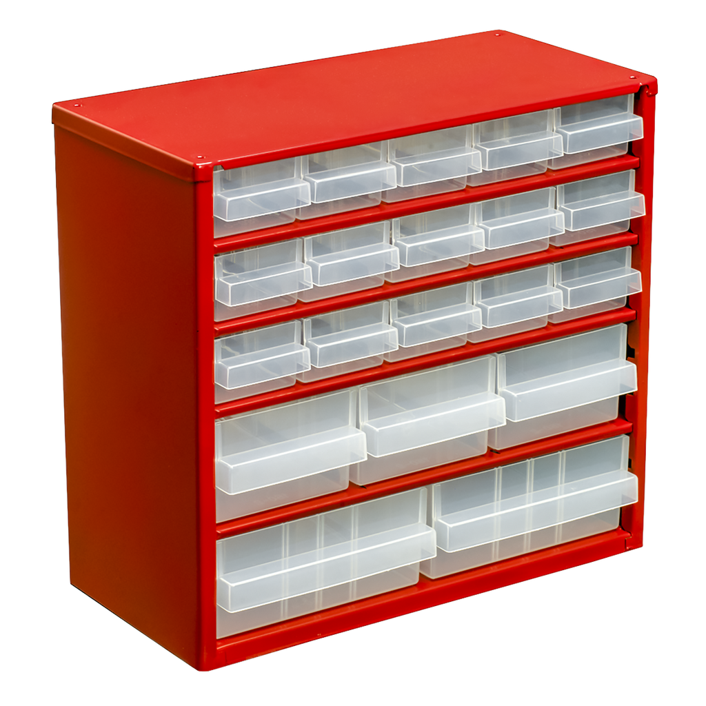 Cabinet Box, 20 Drawer, Red (APDC20)
