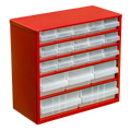 Cabinet Box, 20 Drawer, Red (APDC20)