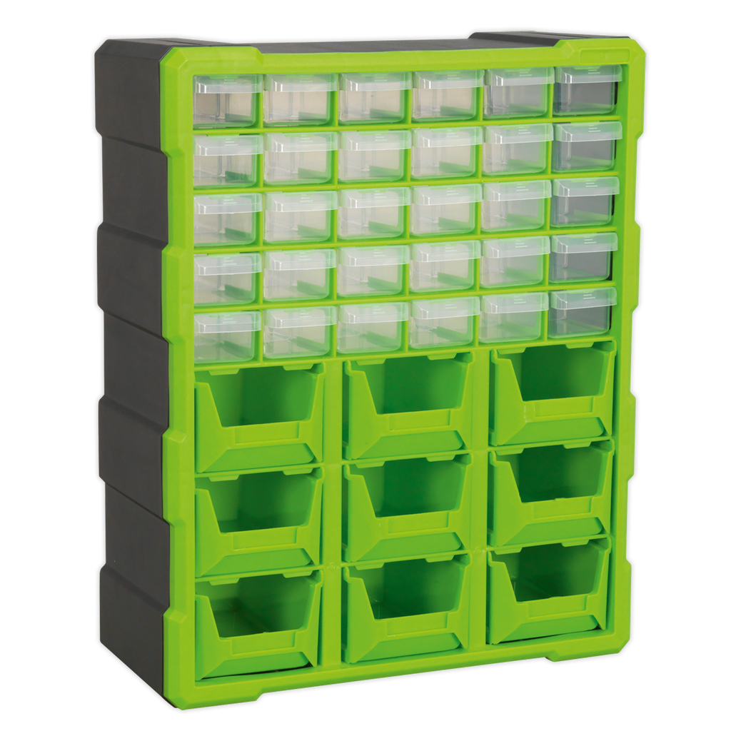 Cabinet Box, 39 Drawer, Green/Black (APDC39HV)