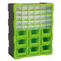 Cabinet Box, 39 Drawer, Green/Black (APDC39HV)