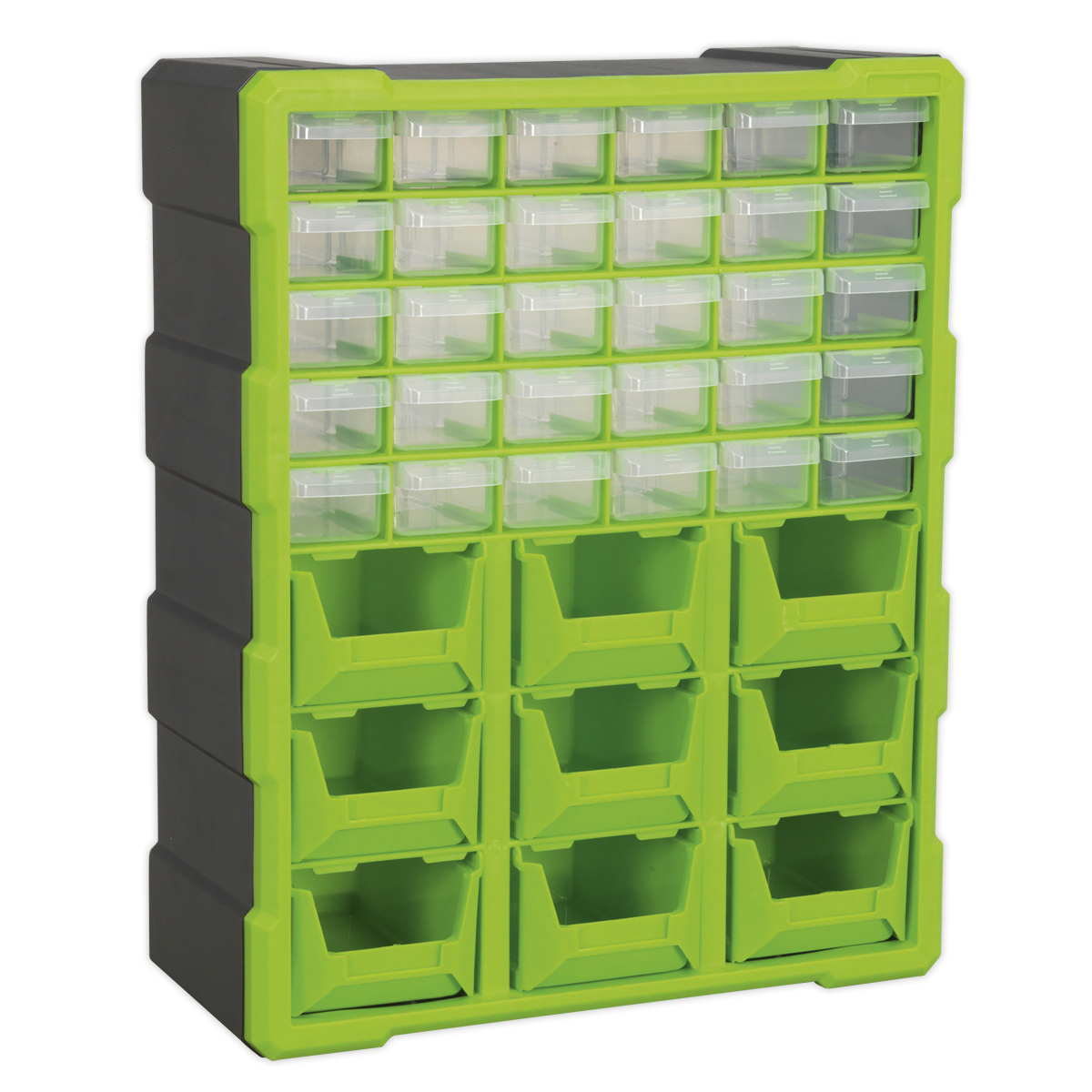 Cabinet Box, 39 Drawer, Green/Black (APDC39HV)