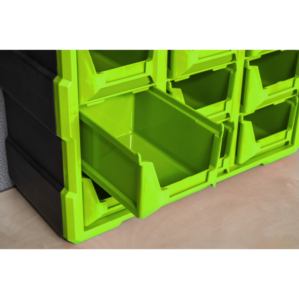 Cabinet Box, 39 Drawer, Green/Black (APDC39HV)