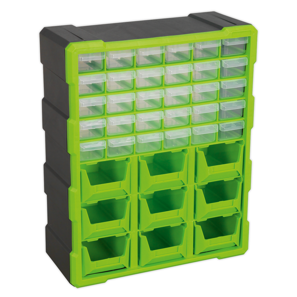 Cabinet Box, 39 Drawer, Green/Black (APDC39HV)