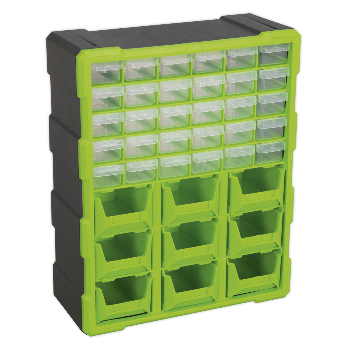 Cabinet Box, 39 Drawer, Green/Black (APDC39HV)