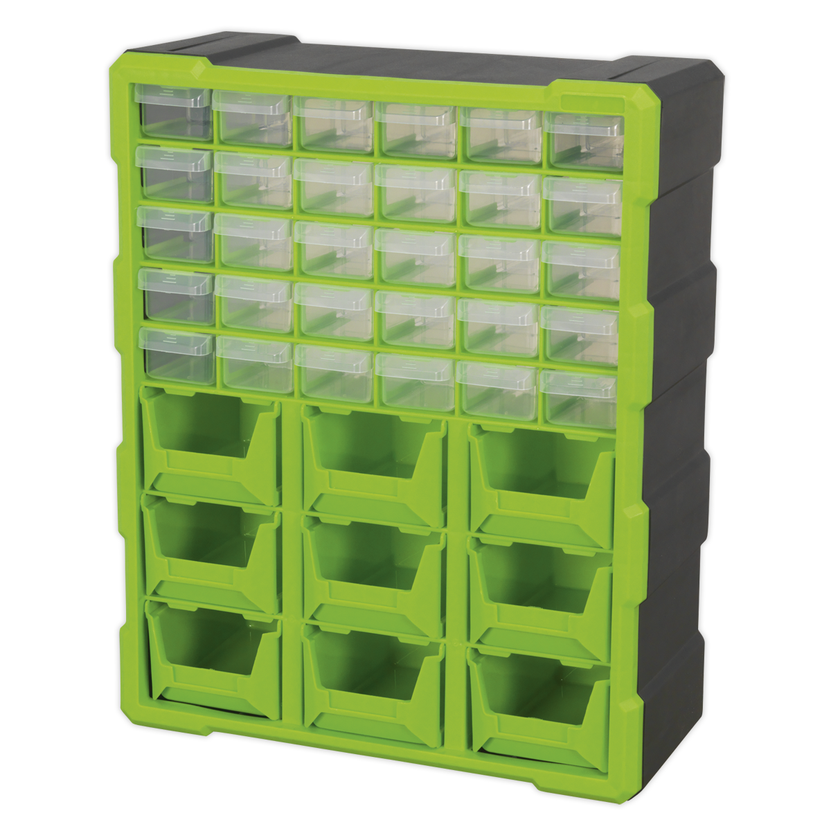 Cabinet Box, 39 Drawer, Green/Black (APDC39HV)