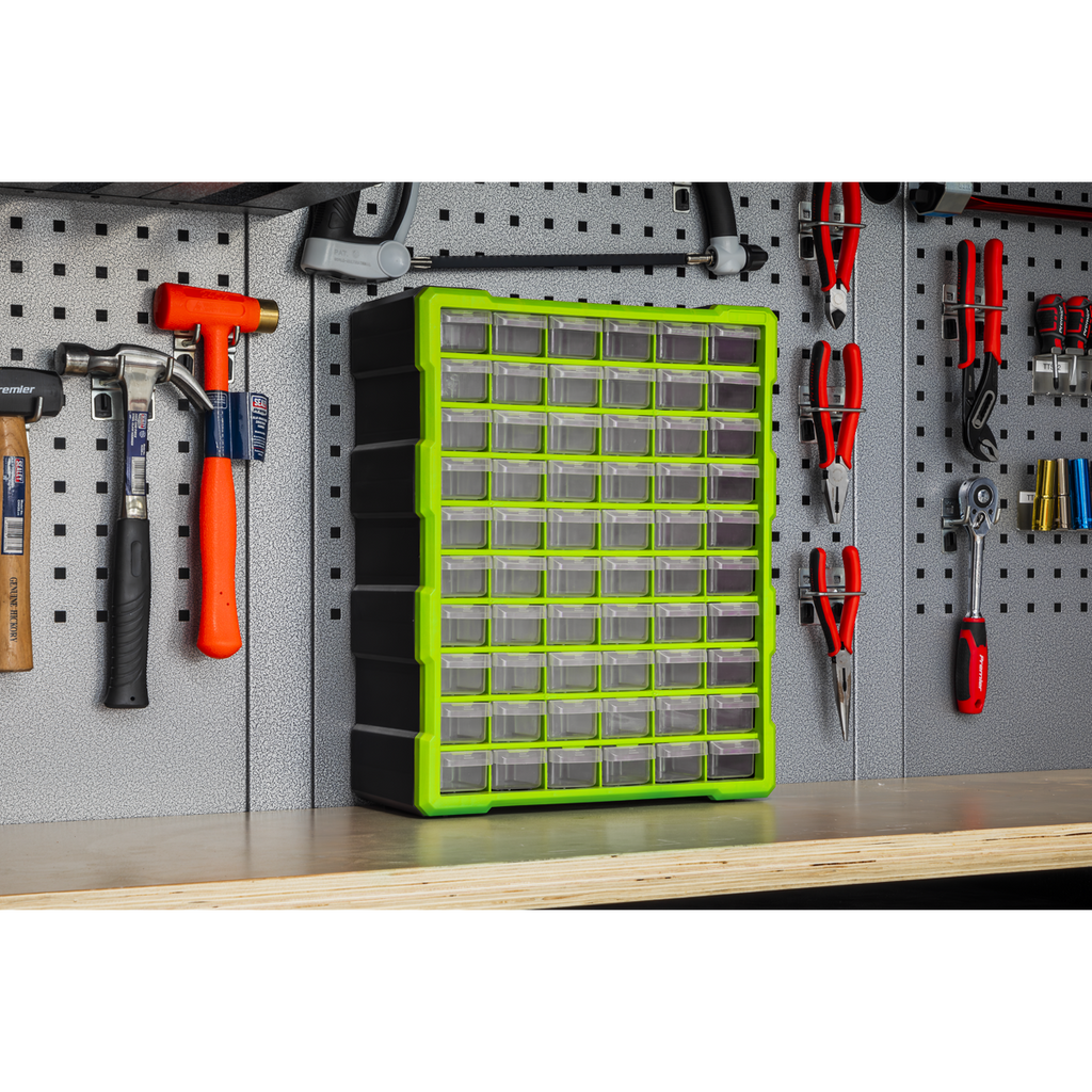 Cabinet Box, 60 Drawer, Green/Black (APDC60HV)