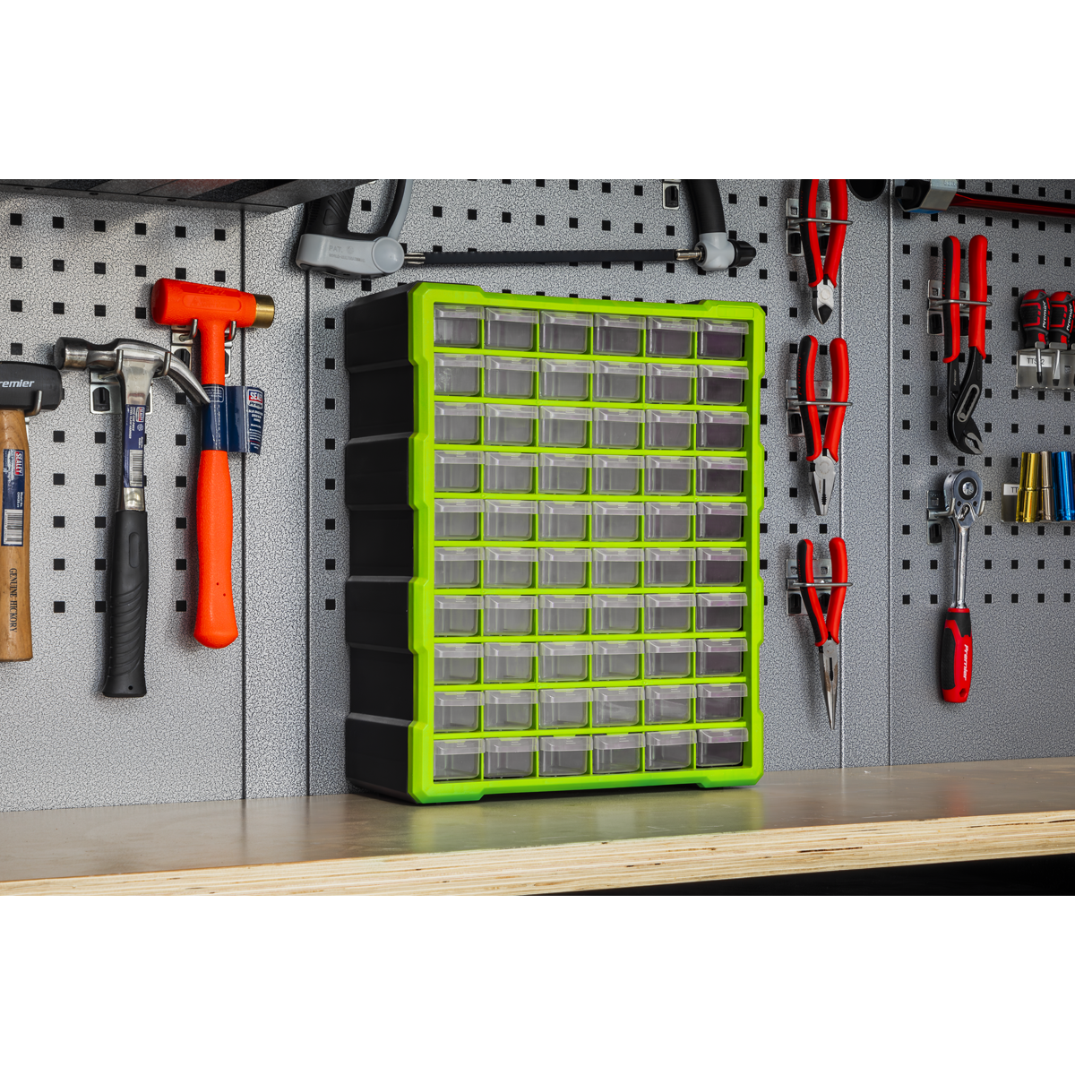 Cabinet Box, 60 Drawer, Green/Black (APDC60HV)