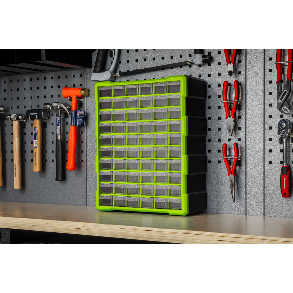 Cabinet Box, 60 Drawer, Green/Black (APDC60HV)
