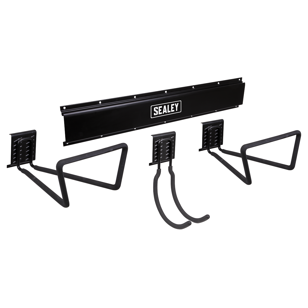 Wall Mounting Storage Rail with 3 Large Hooks