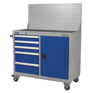 Premier Industrial™ Mobile Workstation with 5 Drawers & 1 Shelf