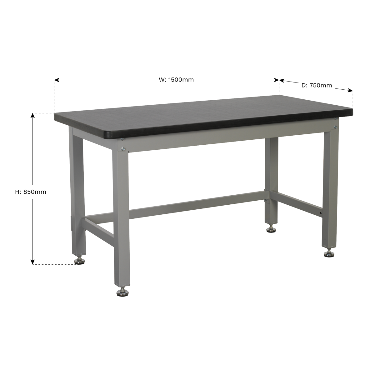 Premier Industrial™ Steel Workbench 1.5m