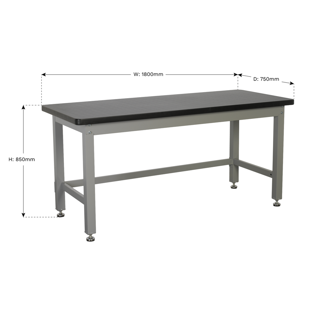 Premier Industrial™ Steel Workbench 1.8m