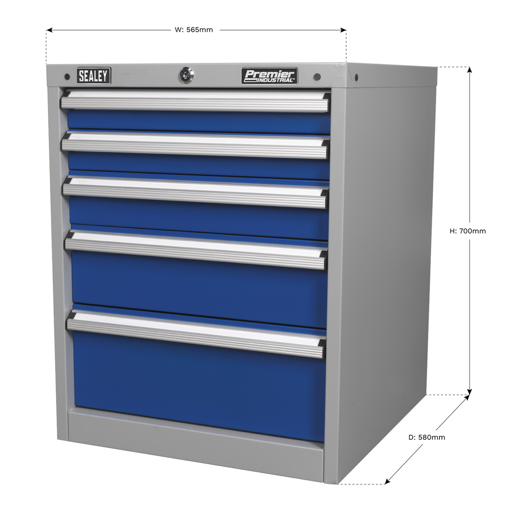 Premier Industrial™ Cabinet 5 Drawer