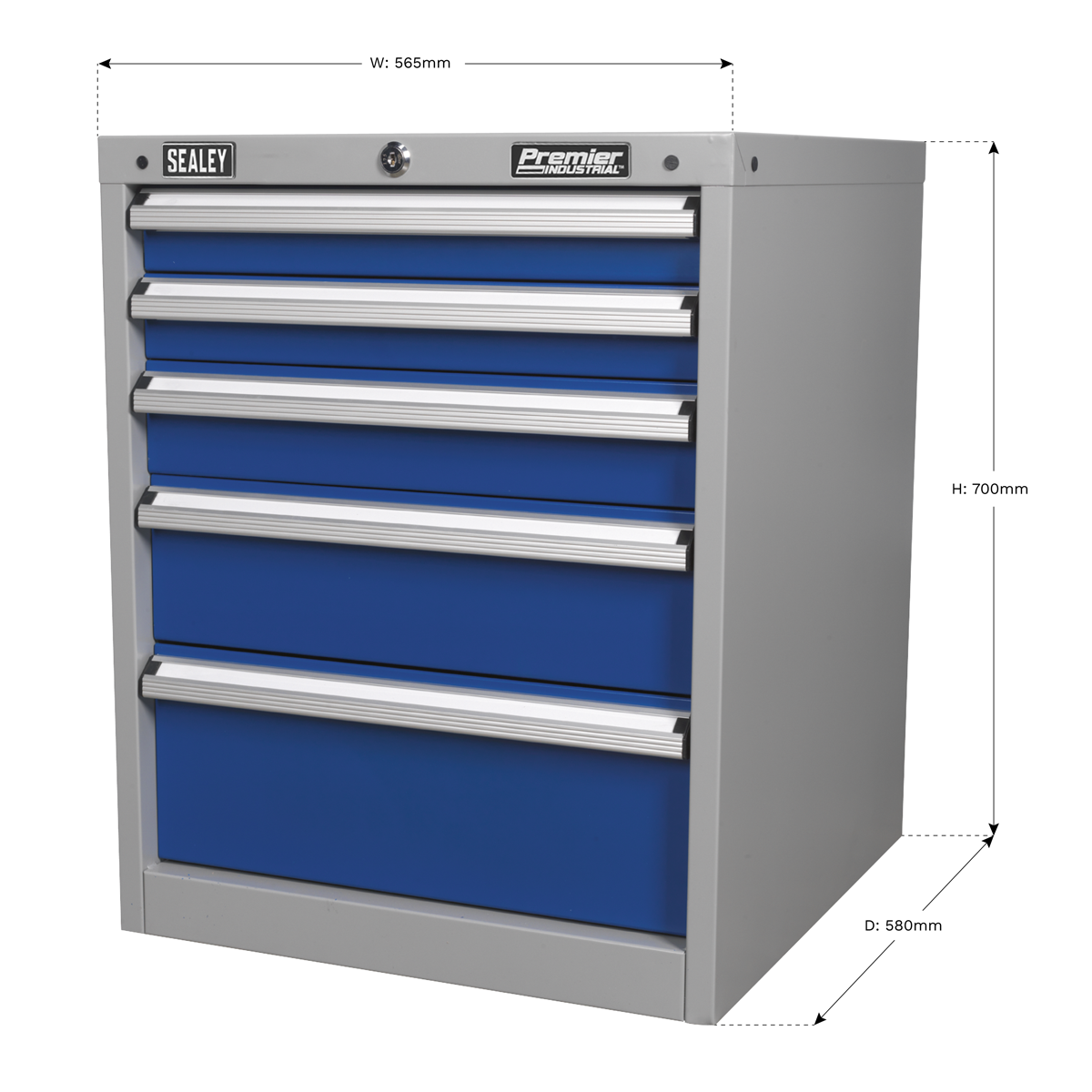 Premier Industrial™ Cabinet 5 Drawer