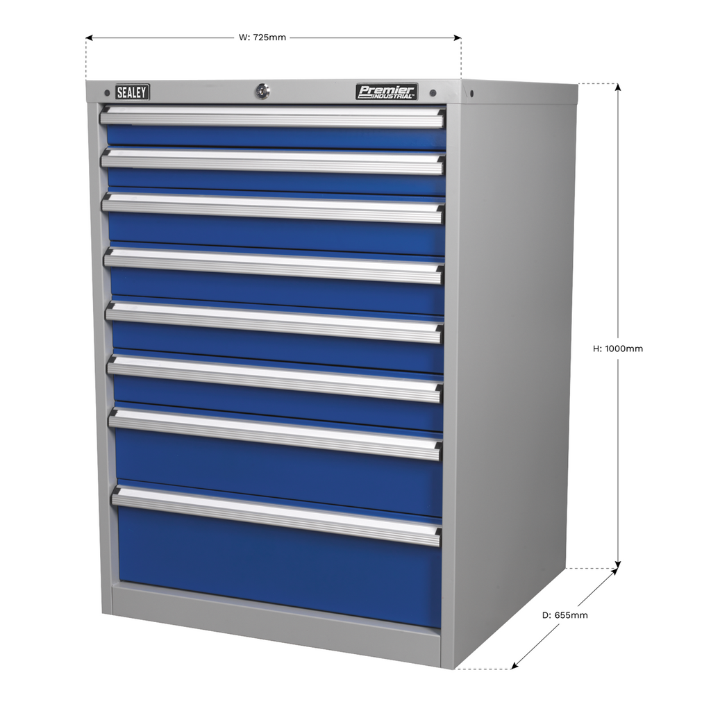 Premier Industrial™ Cabinet 8 Drawer