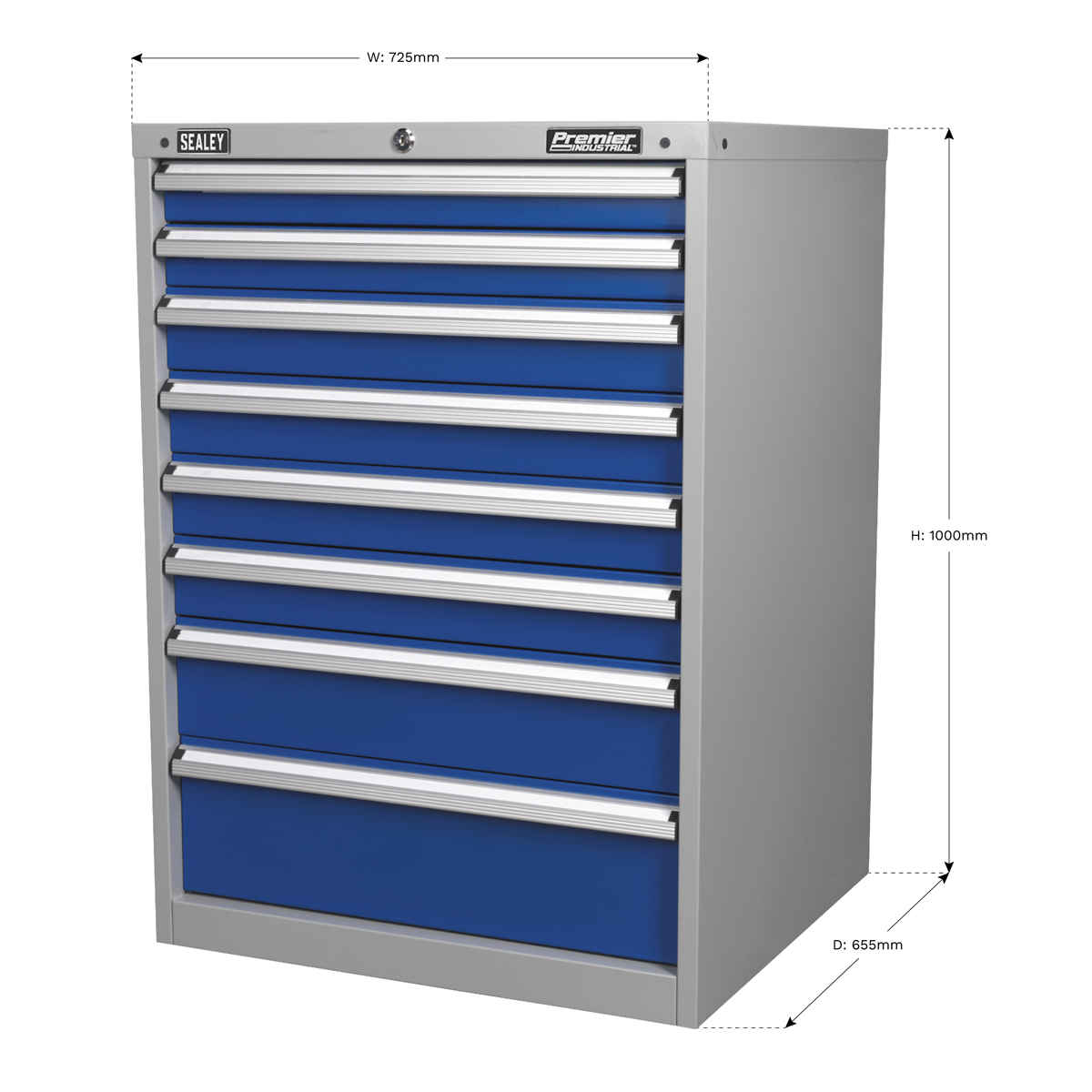 Premier Industrial™ Cabinet 8 Drawer
