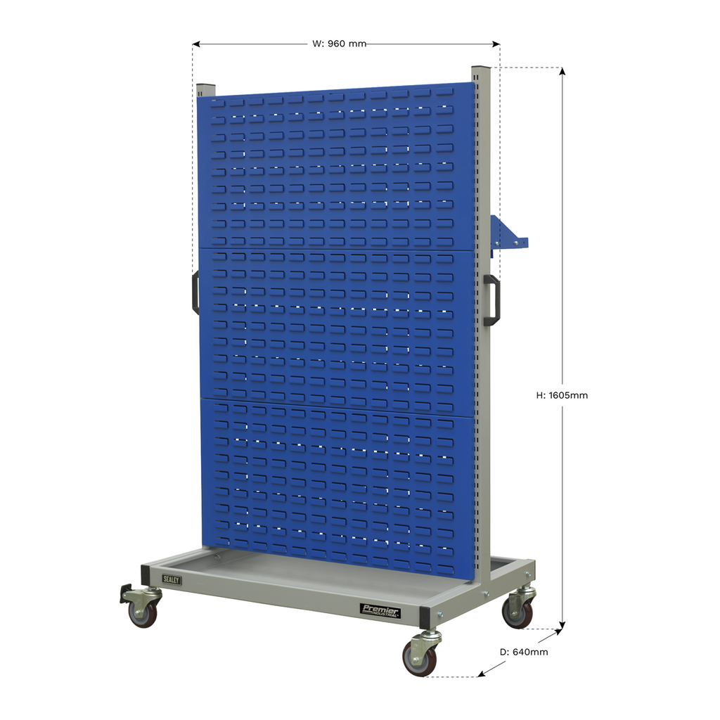 Premier Industrial™ Mobile Storage System with Shelf