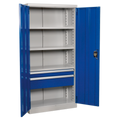 Premier Industrial™ Cabinet with 2 Drawers & 3 Shelves 1800mm