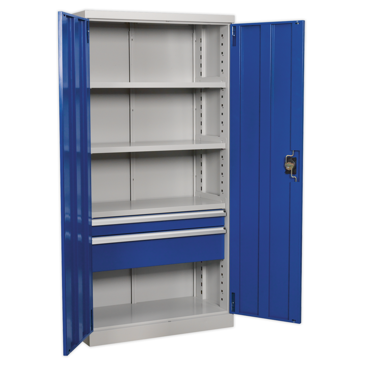 Premier Industrial™ Cabinet with 2 Drawers & 3 Shelves 1800mm