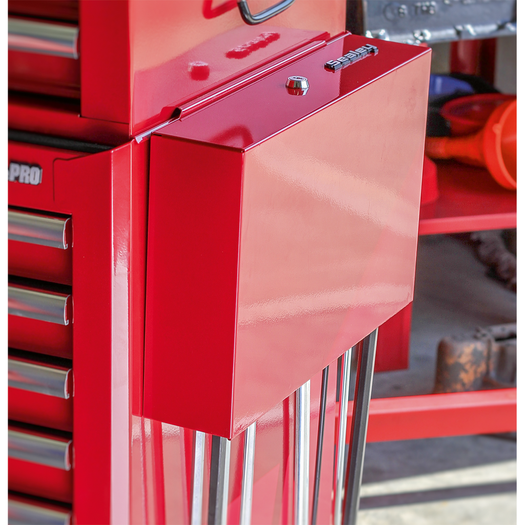 Side Cabinet for Long Handle Tools, Red (APLHT)