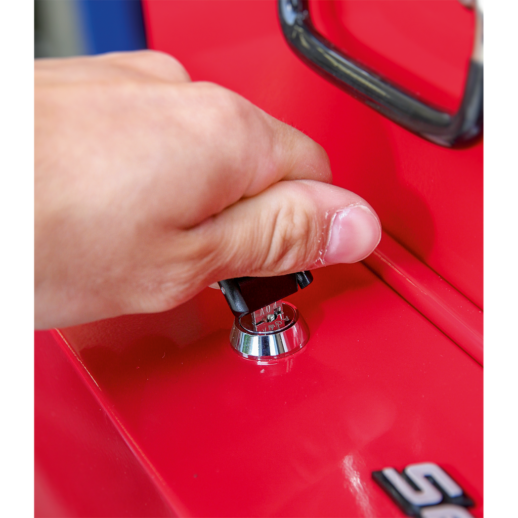 Side Cabinet for Long Handle Tools, Red (APLHT)
