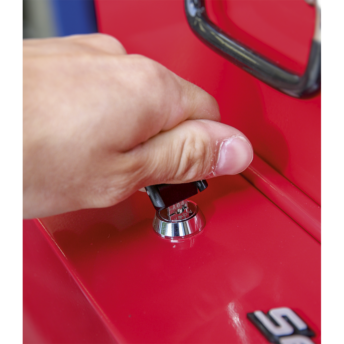 Side Cabinet for Long Handle Tools, Red (APLHT)